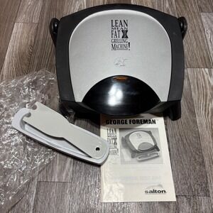 George Foreman Lean MeanFat Grilling Machine GR14 Electric Grill Utensils Manual